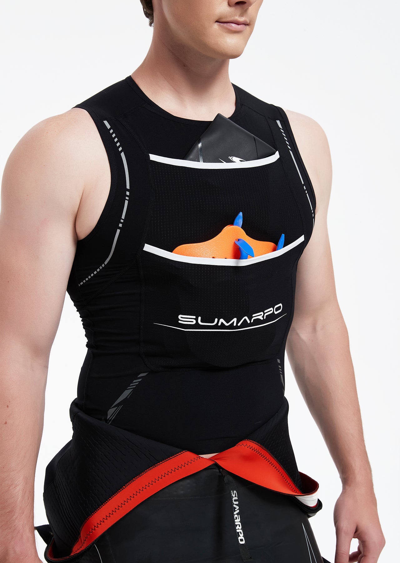 Quokka Men's Summer Swimrun Vest - Black
