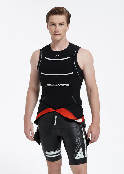 Quokka Men's Summer Swimrun Vest - Black