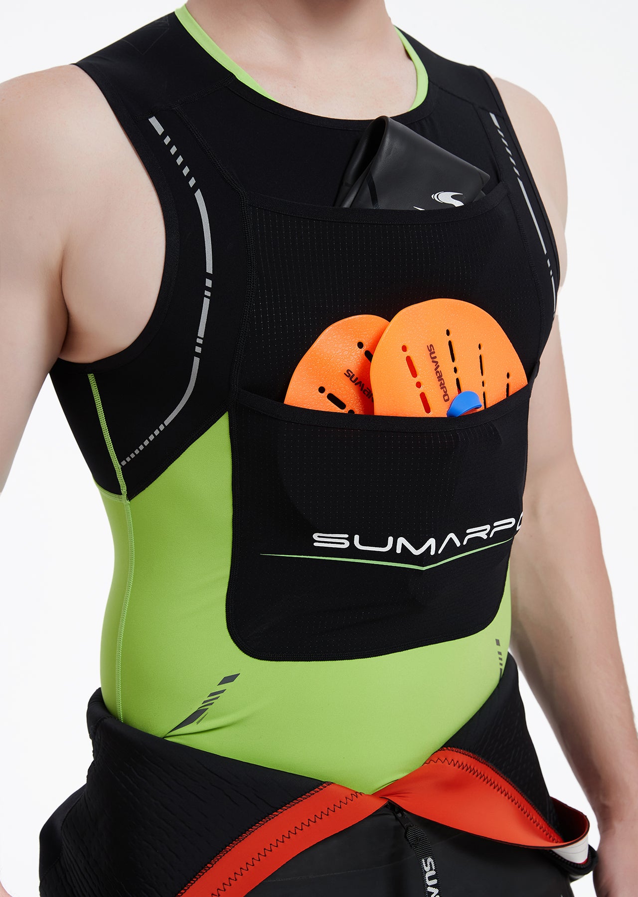 Quokka Men's Summer Swimrun Vest - Green