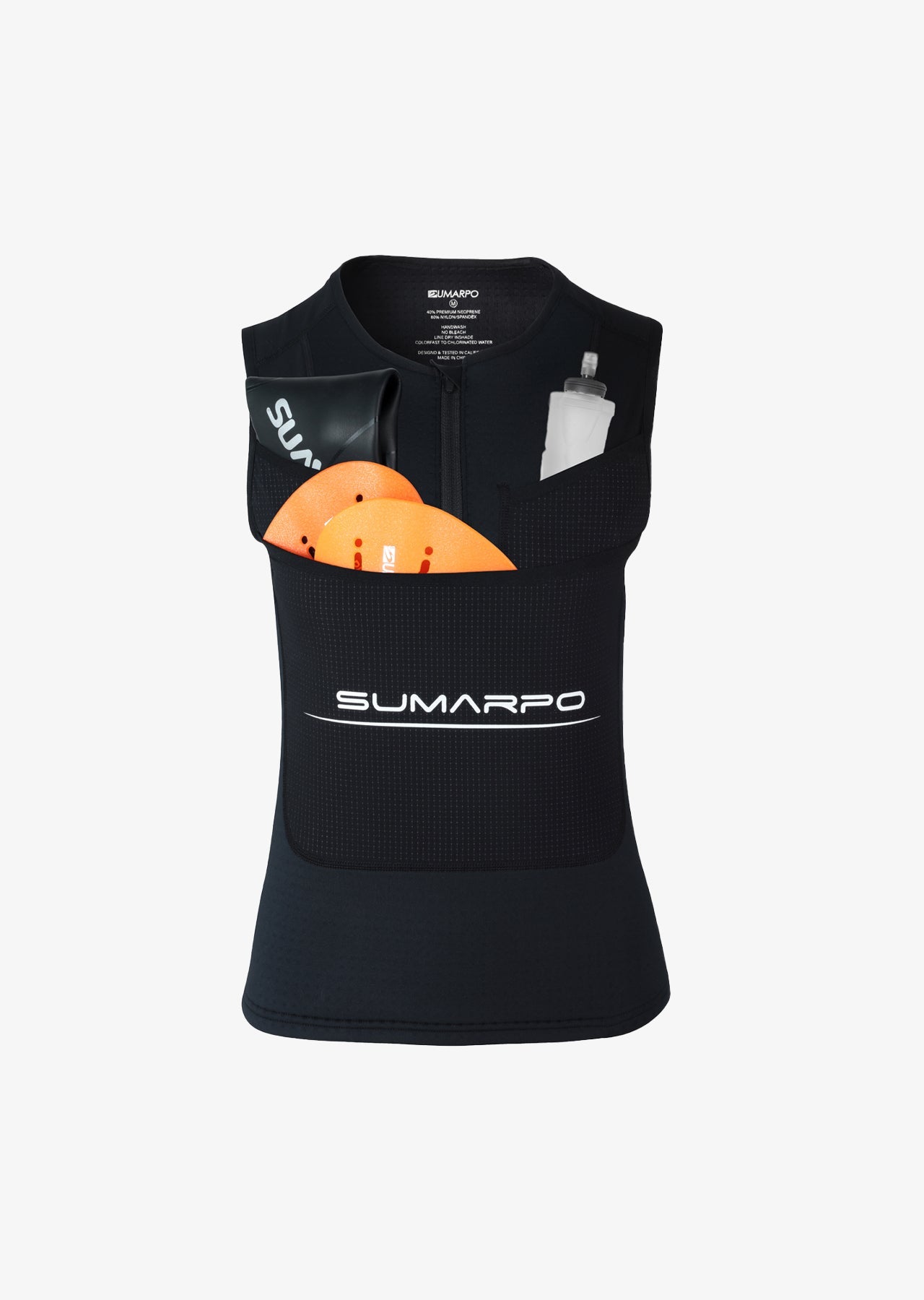 Gilet da Swimrun Termico Mezza Zip da Donna Quokka