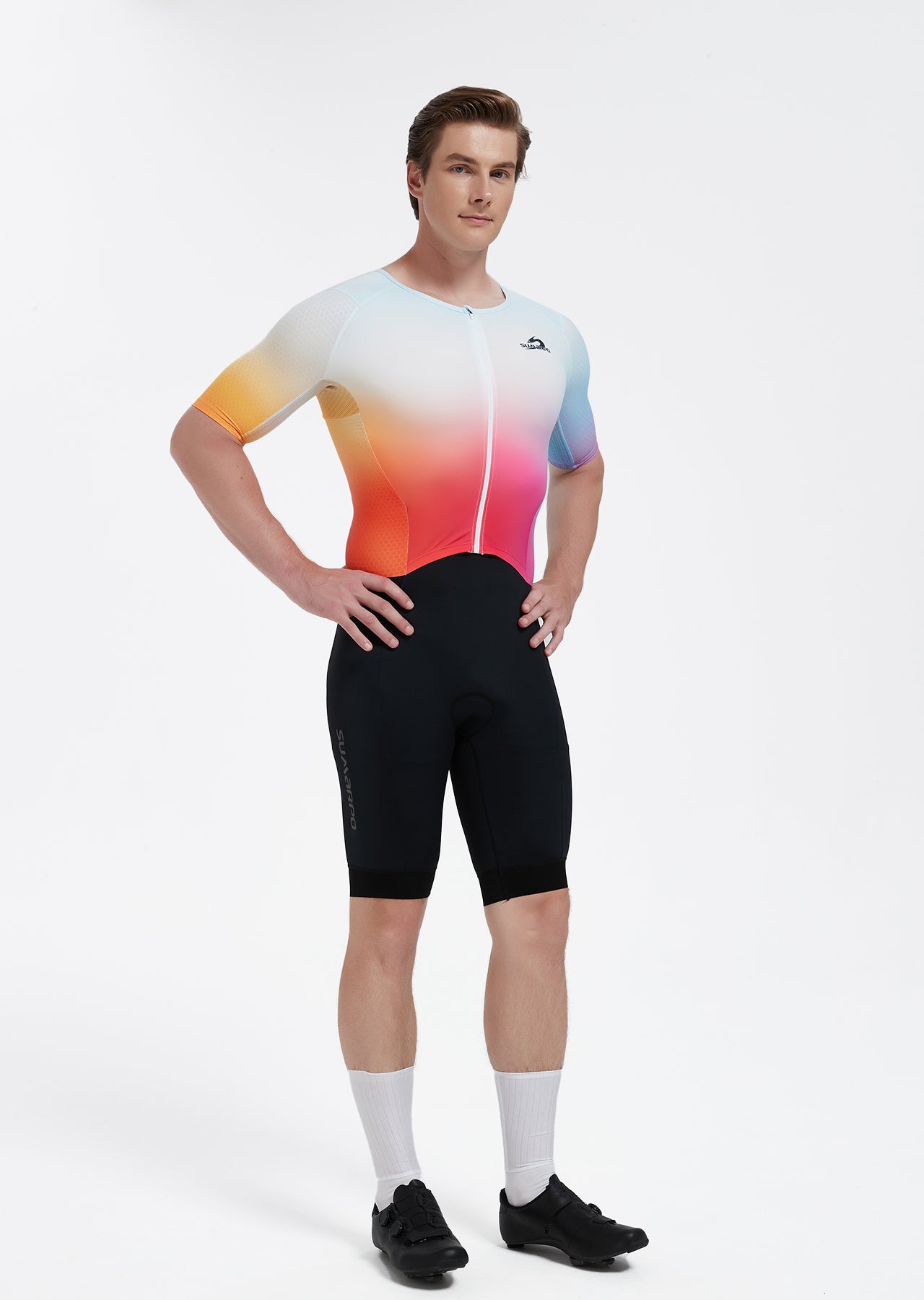 Mirage Men's Aero Short Sleeve Tri Suit