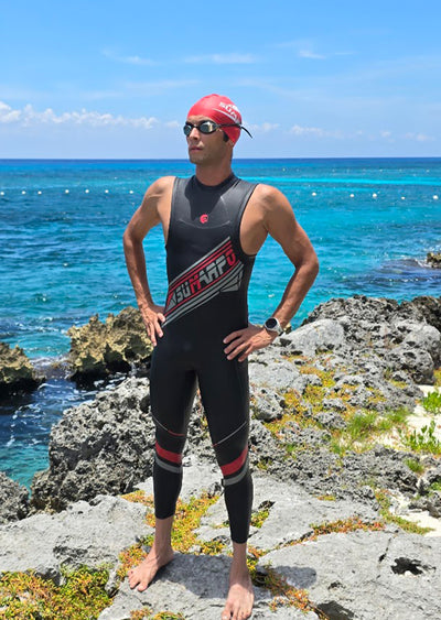 Vanguard Men's Eco Sleeveless Triathlon Wetsuit Ex Demo