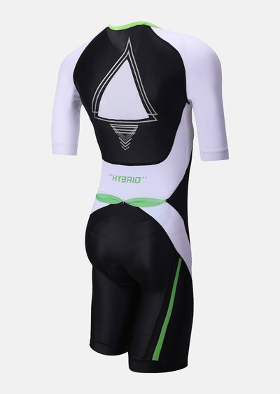 Sumarpo Women Hybrid  trisuit, Black/White,LYCRA fabric
