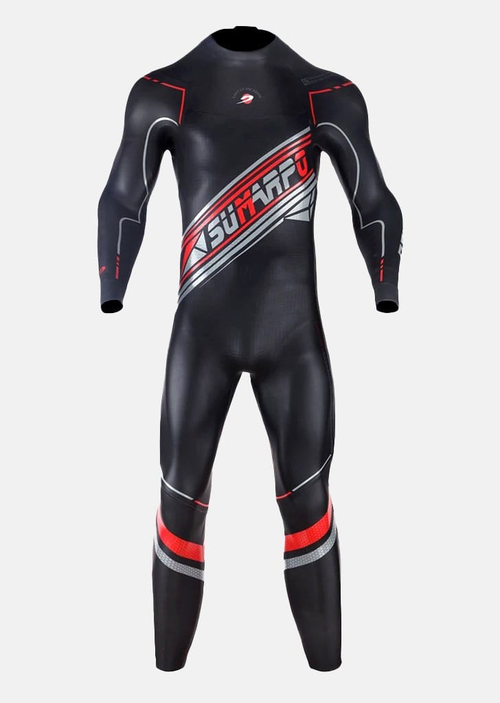 Sumarpo triathlon wetsuit Men VANGUARD,Black/Red,YAMAMOTO