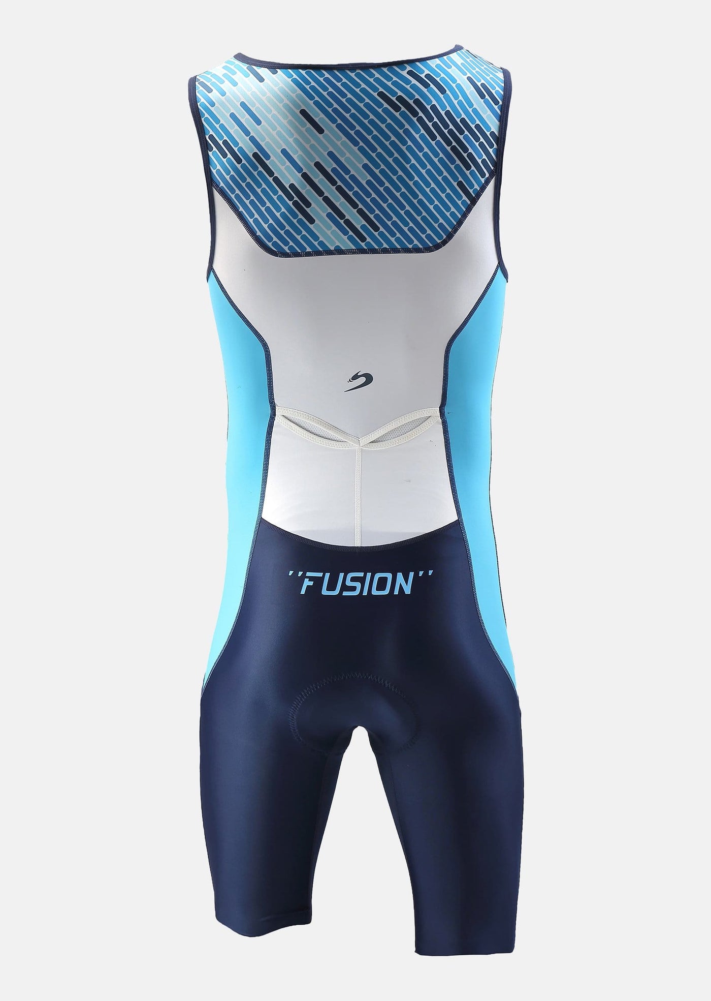 Sumarpo Men FUSION Trisuit ,White/Blue,LYCRA fabric